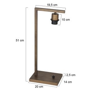 tischlampestehlampebronzeohneschirmsteinhauere27-7