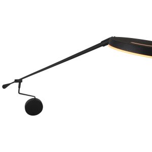 wandleuchteschwarzmitlangenschwenkarmsteinhauersoleil2-11