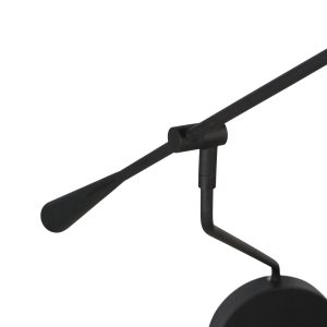 wandleuchteschwarzmitlangenschwenkarmsteinhauersoleil2-6