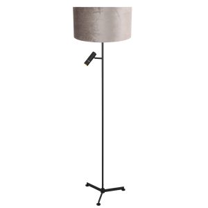 steinhauer-stehlampe-stang-schwarz-metalltextil-ø40cm-led_e27-4834zw-1