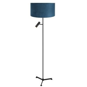 steinhauer-stehlampe-stang-schwarz-metalltextil-ø40cm-led_e27-4839zw-1