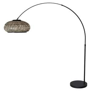 mexlite-stehlampe-flair-schwarz-bambusmetall-bogenlampe-e27-4666zw-1