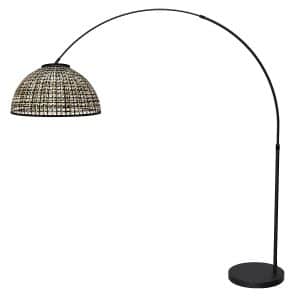mexlite-stehlampe-flair-schwarz-bambusmetall-bogenlampe-e27-4667zw-1