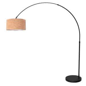 mexlite-stehlampe-flair-schwarz-metalltextil-bogenlampe-e27-4653zw-1