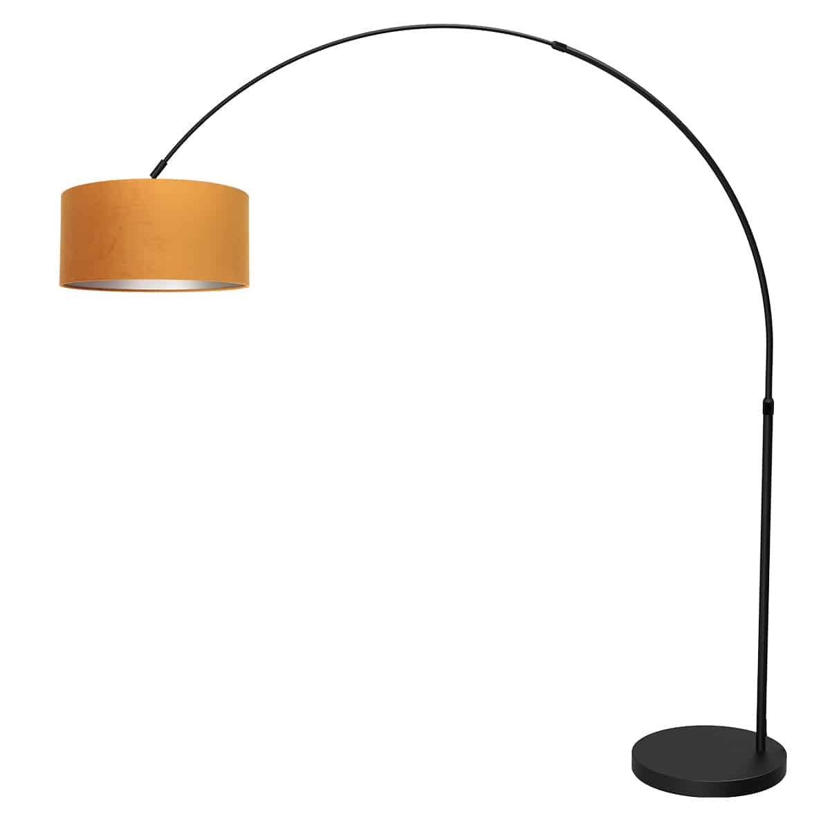 mexlite-stehlampe-flair-schwarz-metalltextil-bogenlampe-e27-4656zw-1