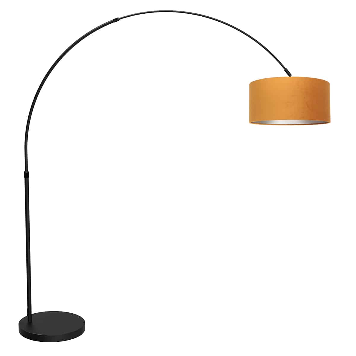 mexlite-stehlampe-flair-schwarz-metalltextil-bogenlampe-e27-4656zw-1