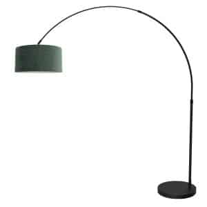 mexlite-stehlampe-flair-schwarz-metalltextil-bogenlampe-e27-4660zw-1
