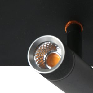 schwarze2-flammigewandleuchtemitverstellbarenspotssteinhauervolari-4