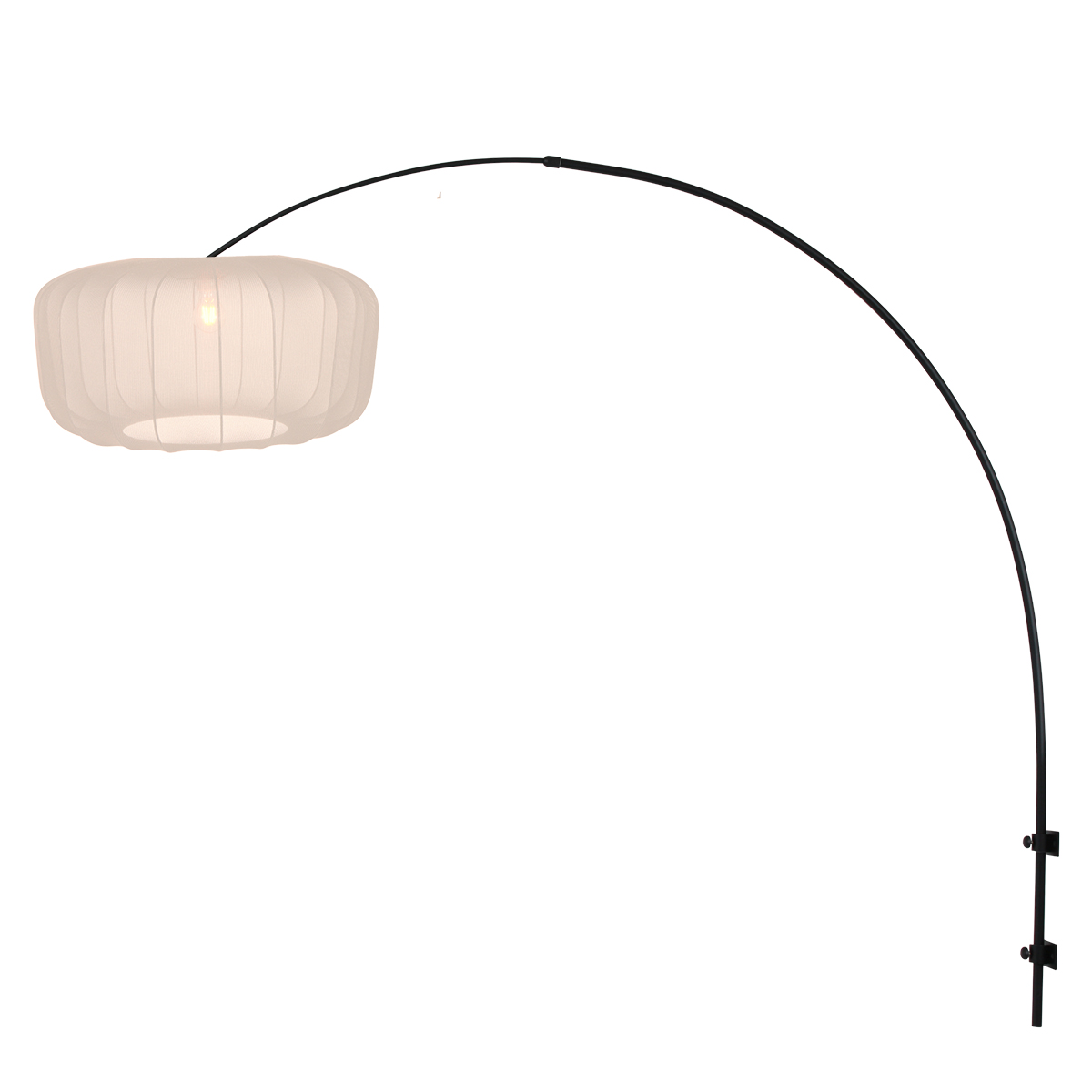 schwarzebogenwandleuchtemitbeigemlampenschirmsteinhauervella-lino-1