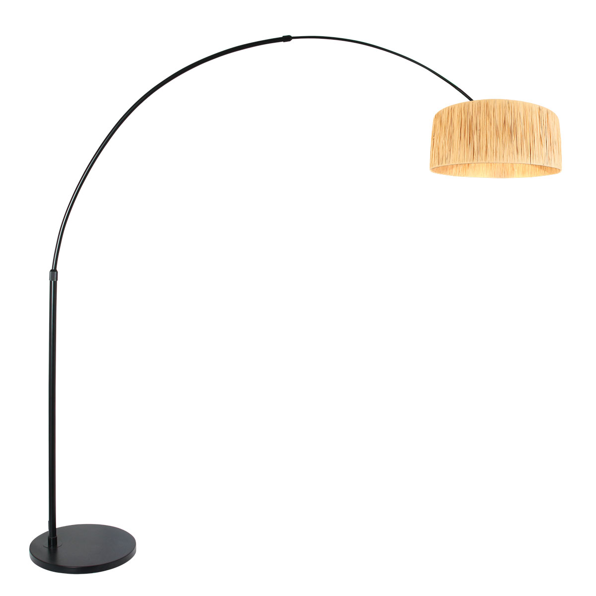 steinhauer-stehlampe-silva-natürlichschwarz-bambusmetall-bogenlampe-e27-4562zw-1