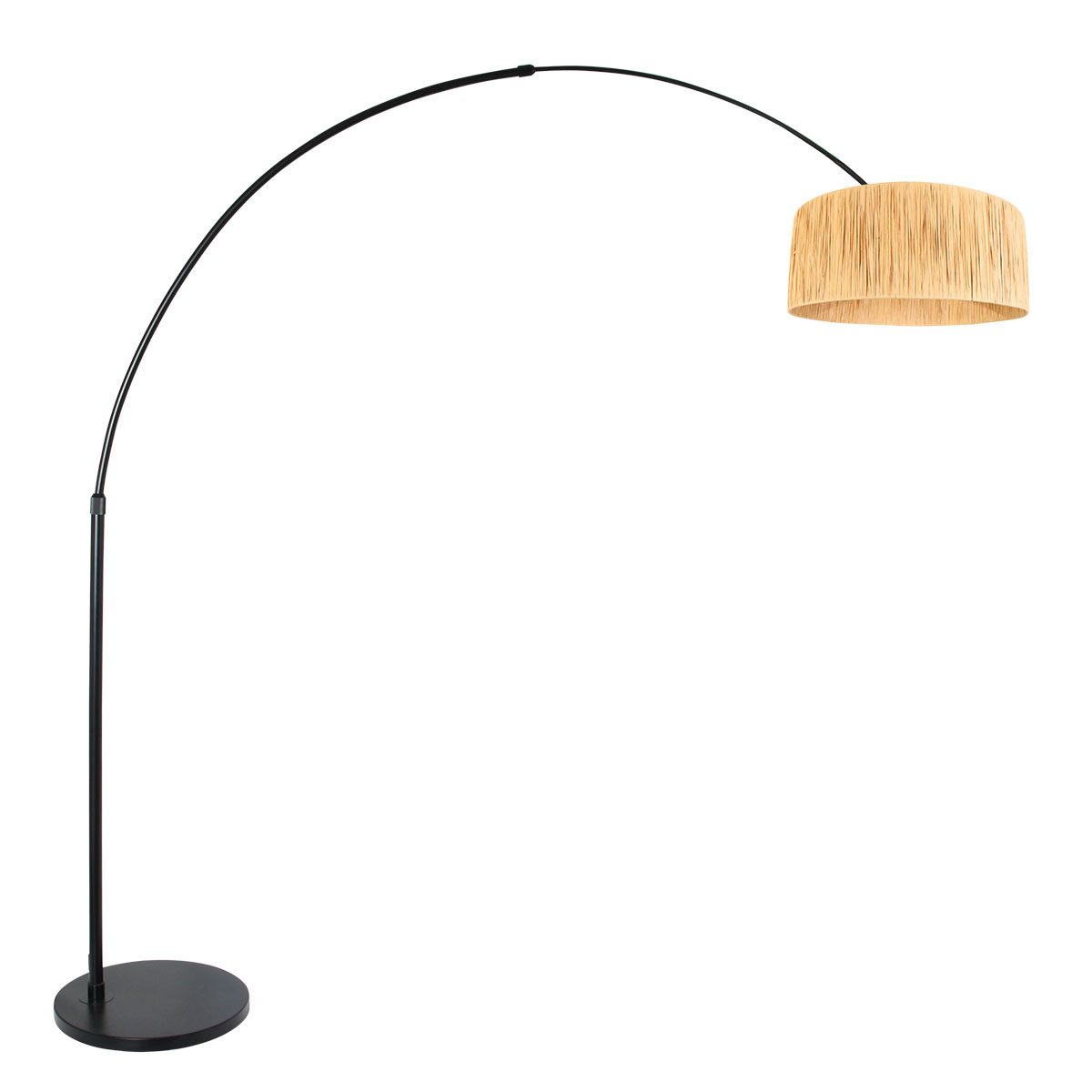 steinhauer-stehlampe-silva-natürlichschwarz-bambusmetall-bogenlampe-e27-4562zw-1