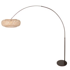 steinhauer-stehlampe-sparkledlight-braun-bambusmetall-bogenlampe-e27-4768ca-1