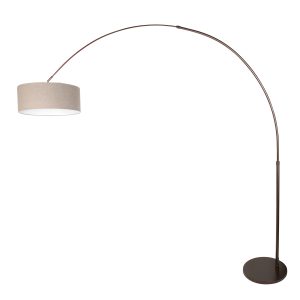 steinhauer-stehlampe-sparkledlight-braun-metalltextil-bogenlampe-e27-4767ca-1