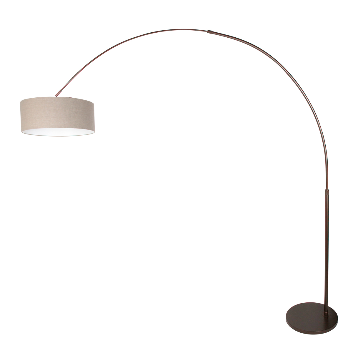 steinhauer-stehlampe-sparkledlight-braun-metalltextil-bogenlampe-e27-4767ca-1