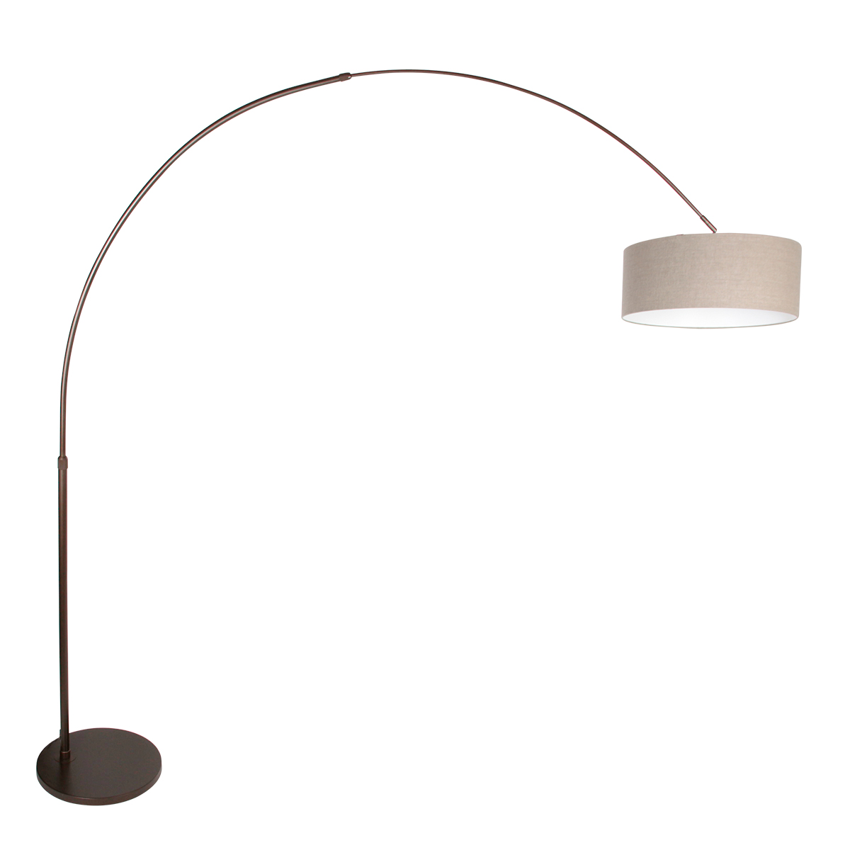 steinhauer-stehlampe-sparkledlight-braun-metalltextil-bogenlampe-e27-4767ca-1