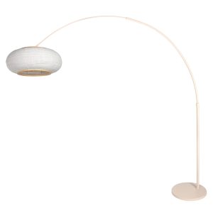 steinhauer-stehlampe-sparkledlight-crème-metalltextil-bogenlampe-e27-4677cr-1
