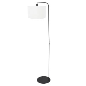 steinhauer-stehlampe-stang-schwarz-leinenmetall-ø28cm-e27-4794zw-1