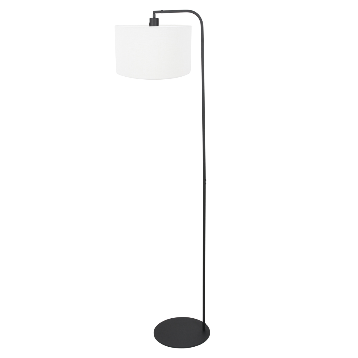 steinhauer-stehlampe-stang-schwarz-leinenmetall-ø28cm-e27-4794zw-1