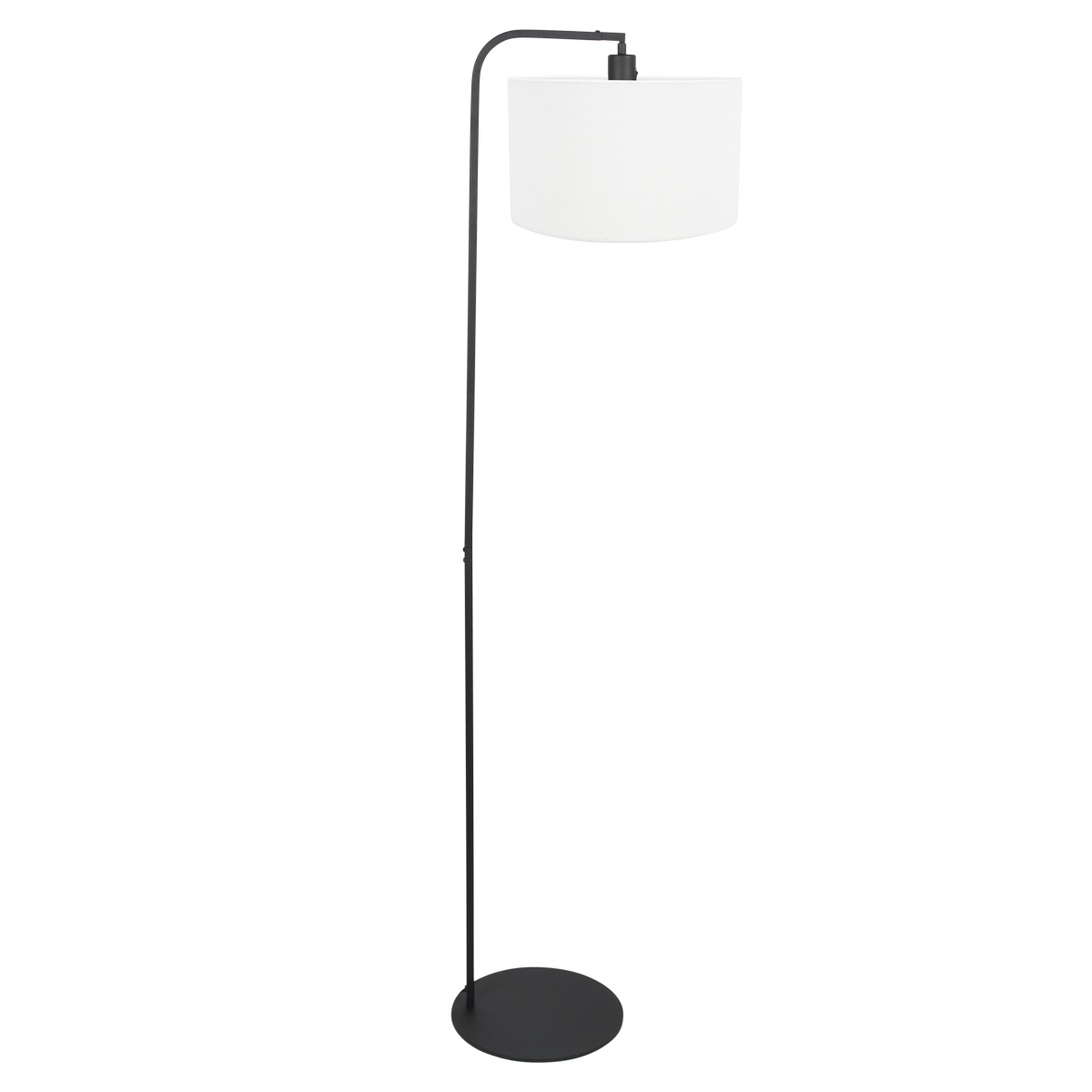 steinhauer-stehlampe-stang-schwarz-leinenmetall-ø28cm-e27-4794zw-1