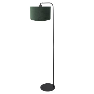 steinhauer-stehlampe-stang-schwarz-metallveloursstoff-ø28cm-e27-4796zw-1